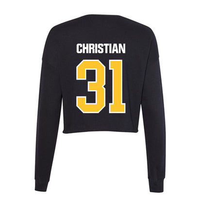 Southern Miss - NCAA Softball : Hannah Christian - Women's Cropped Crew Fleece-1