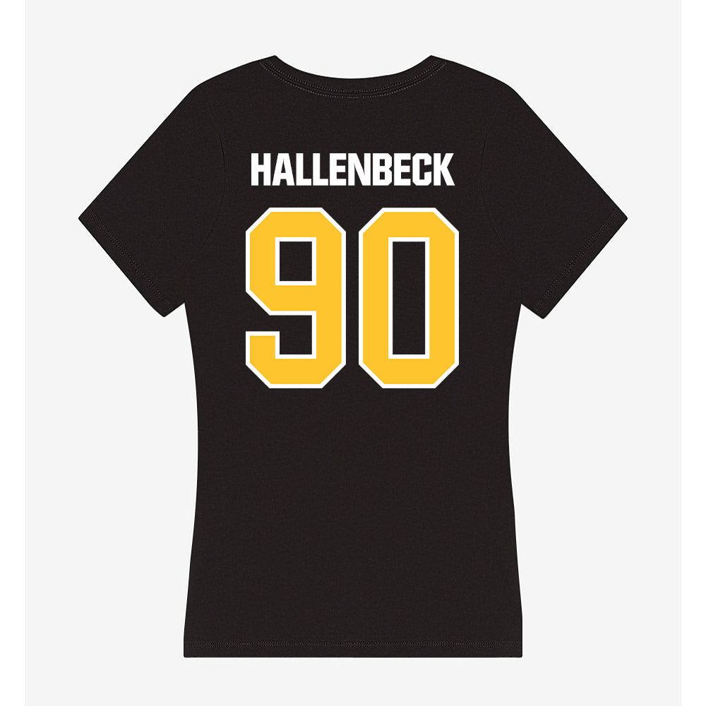 Southern Miss - NCAA Football : Najae Hallenbeck - Women's V-Neck T-Shirt-1