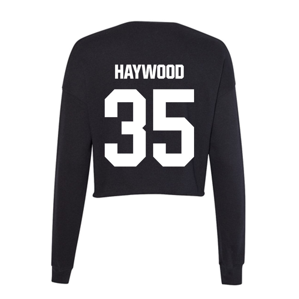 SSU - NCAA Men's Basketball : Terence Haywood - Women's Cropped Crew Fleece-1