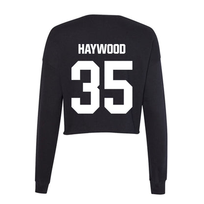 SSU - NCAA Men's Basketball : Terence Haywood - Women's Cropped Crew Fleece-1