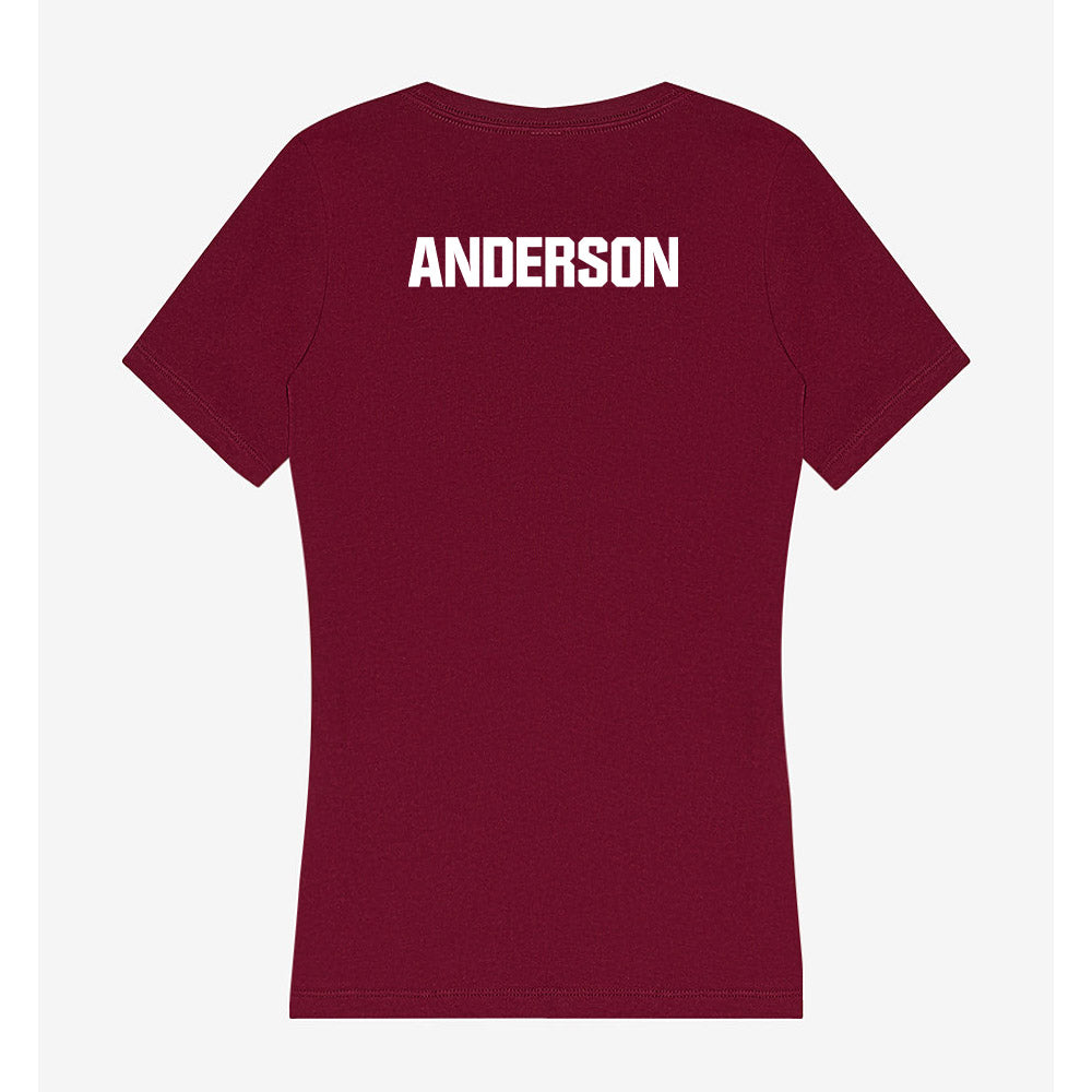 UMN Duluth - NCAA Women's Track & Field : Emily Anderson - Women's V-Neck T-Shirt-1
