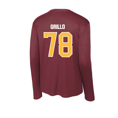 UMN Duluth - NCAA Football : Joey Grillo - Activewear Long Sleeve T-Shirt-1
