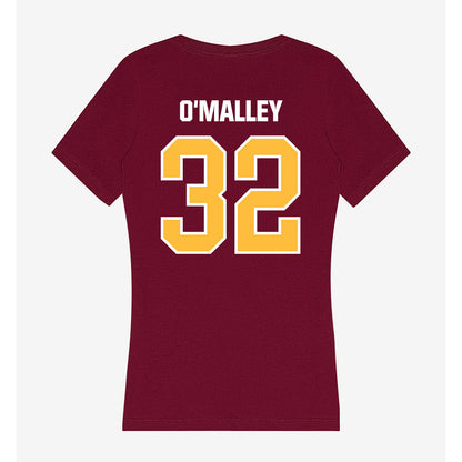 UMN Duluth - NCAA Football : Francis O'Malley - Women's V-Neck T-Shirt-1