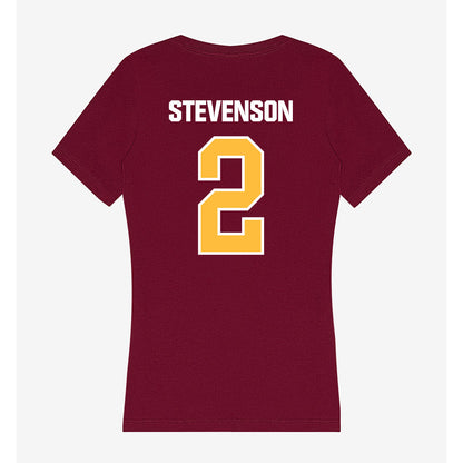 UMN Duluth - NCAA Football : Kenneth Stevenson - Women's V-Neck T-Shirt-1