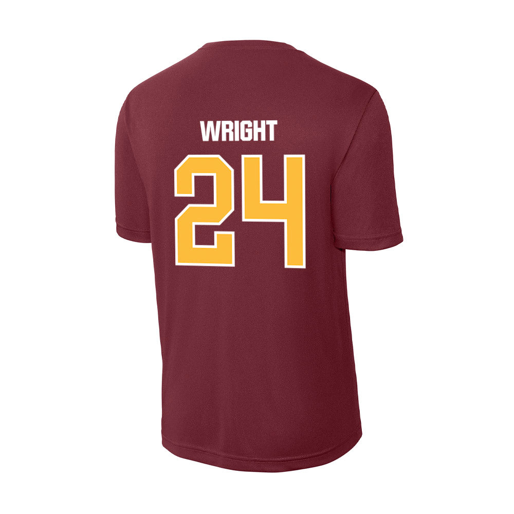 UMN Duluth - NCAA Football : Isaiah Wright - Activewear T-Shirt-1