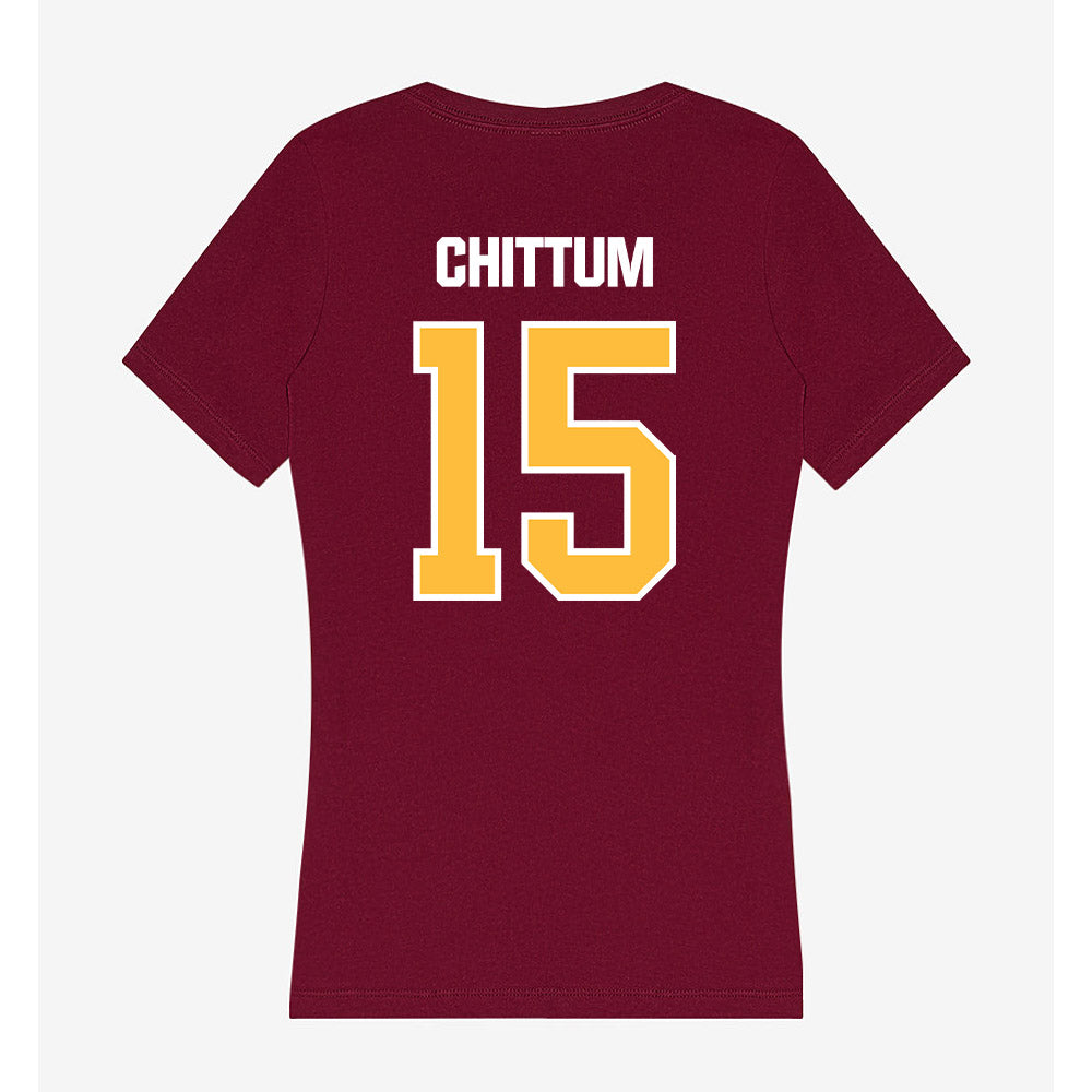 UMN Duluth - NCAA Baseball : Caid Chittum - Women's V-Neck T-Shirt-1
