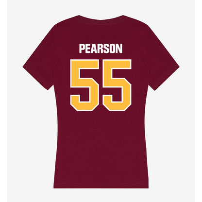 UMN Duluth - NCAA Football : Allen Pearson - Women's V-Neck T-Shirt-1