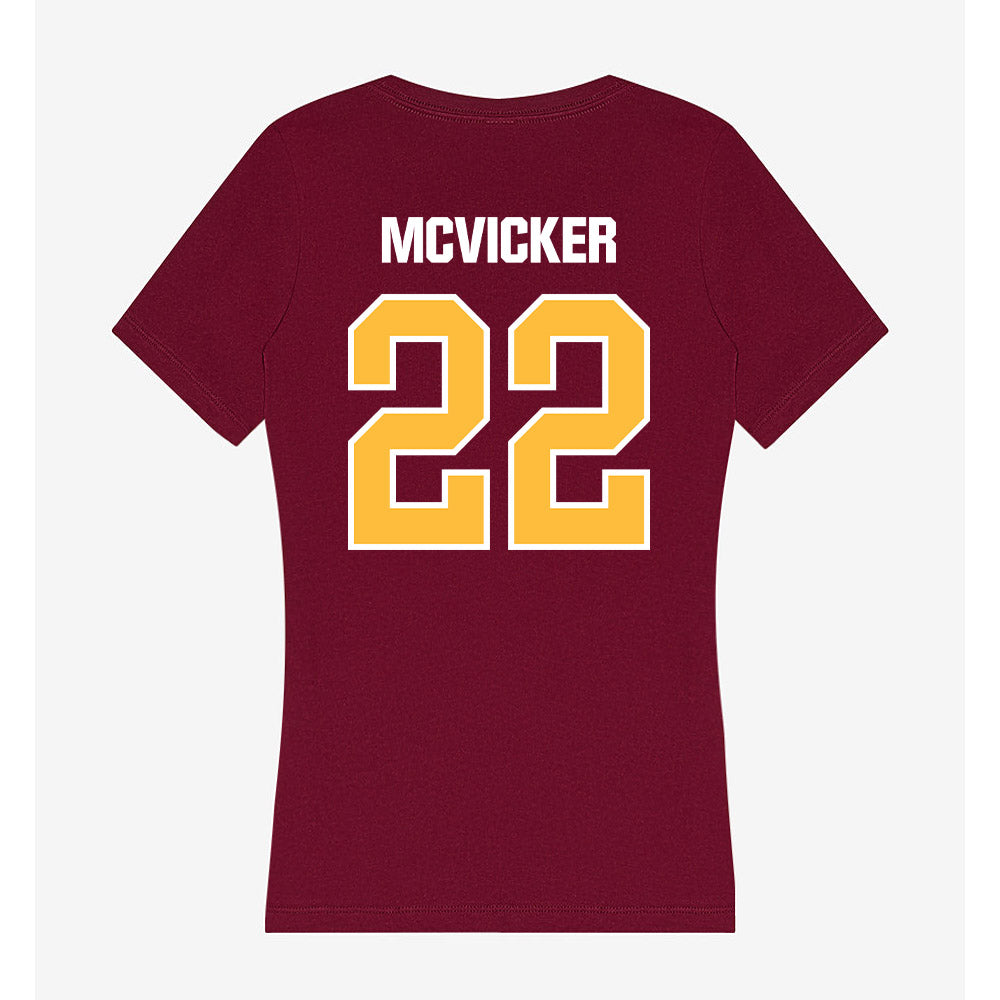 UMN Duluth - NCAA Women's Basketball : Keagan McVicker - Women's V-Neck T-Shirt-1