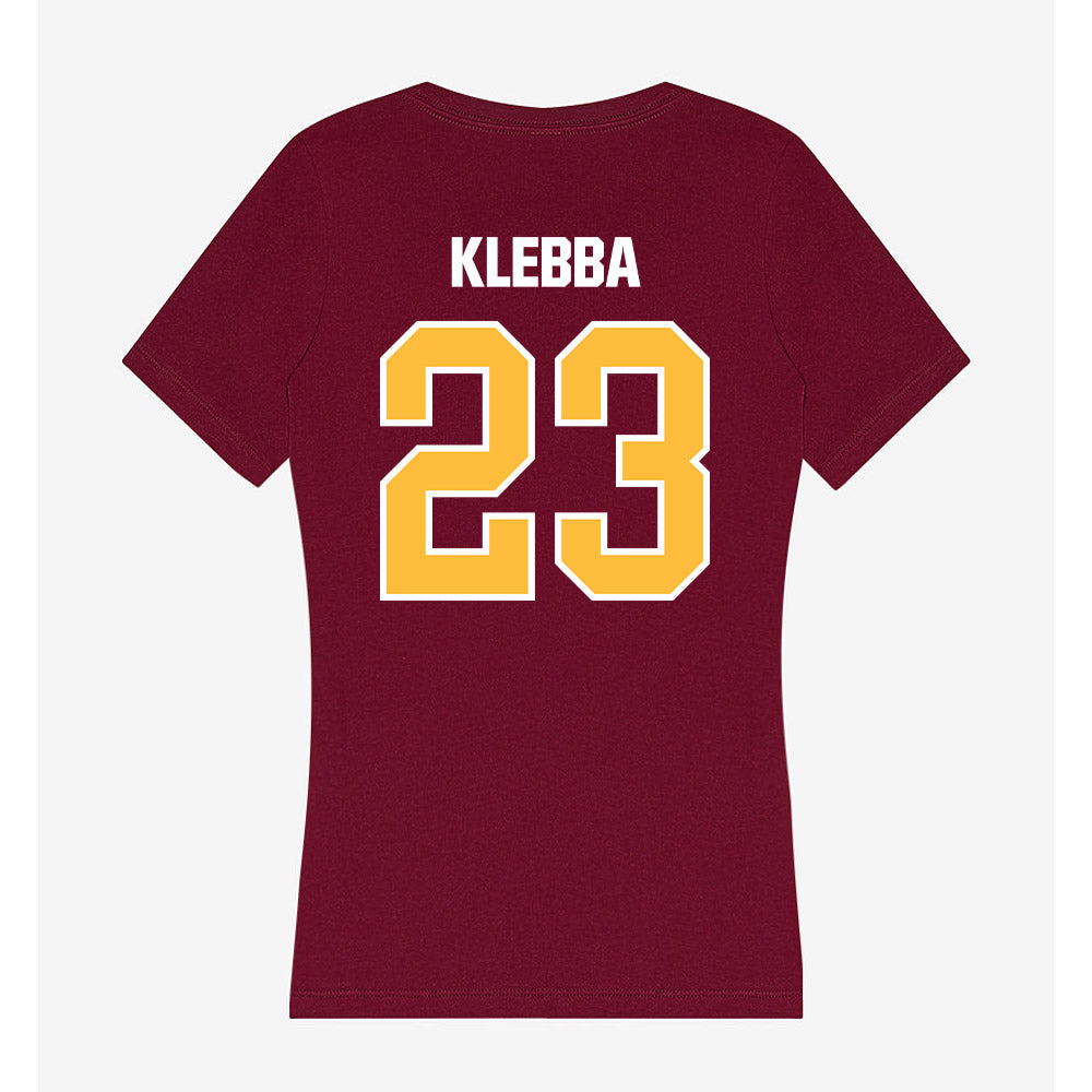 UMN Duluth - NCAA Baseball : Caden Klebba - Women's V-Neck T-Shirt-1
