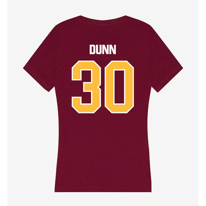 UMN Duluth - NCAA Football : Terae Dunn - Women's V-Neck T-Shirt-1