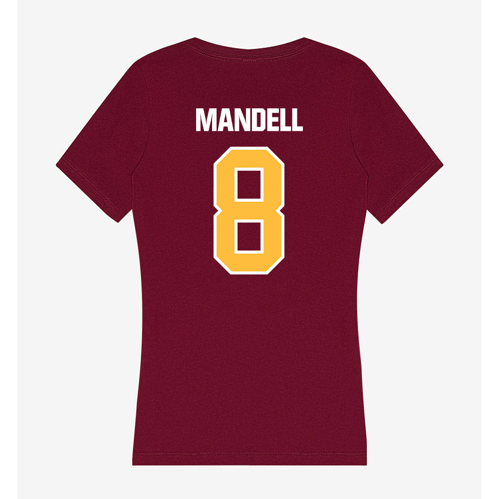 UMN Duluth - NCAA Softball : Ashley Mandell - Women's V-Neck T-Shirt-1