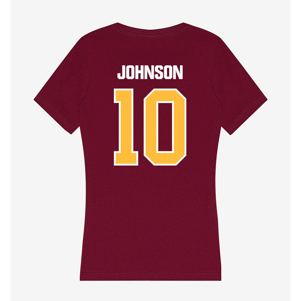 UMN Duluth - NCAA Softball : Paige Johnson - Women's V-Neck T-Shirt-1