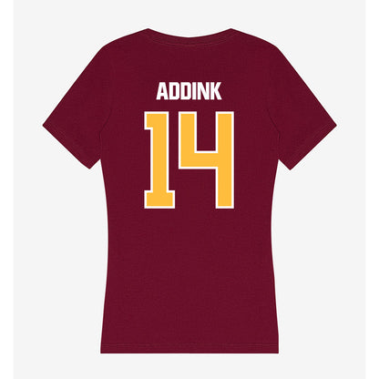 UMN Duluth - NCAA Women's Volleyball : Payton Addink - Women's V-Neck T-Shirt-1