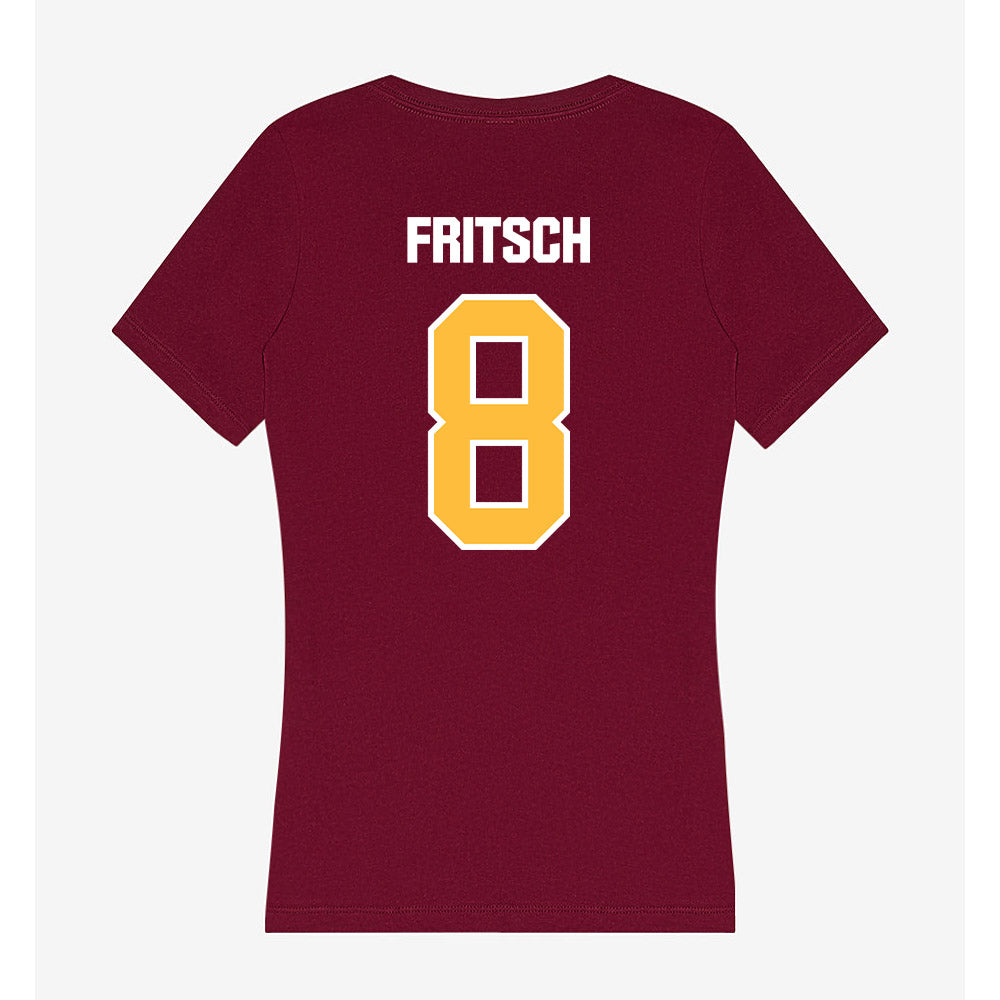UMN Duluth - NCAA Football : Ben Fritsch - Women's V-Neck T-Shirt-1
