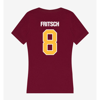 UMN Duluth - NCAA Football : Ben Fritsch - Women's V-Neck T-Shirt-1