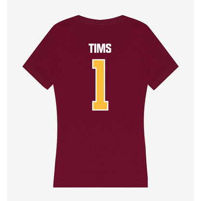 UMN Duluth - NCAA Women's Volleyball : Brietta Tims - Women's V-Neck T-Shirt-1
