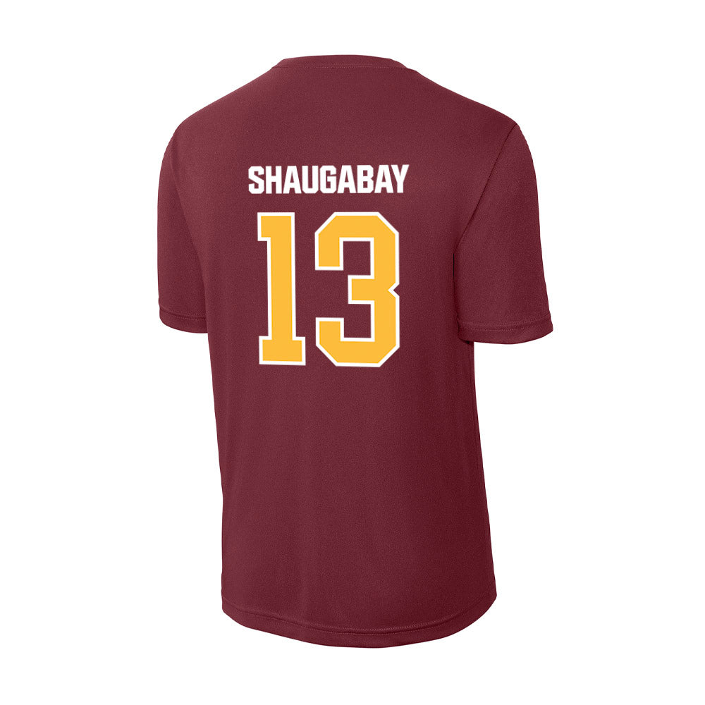 UMN Duluth - NCAA Men's Ice Hockey : Jayson Shaugabay - Activewear T-Shirt-1