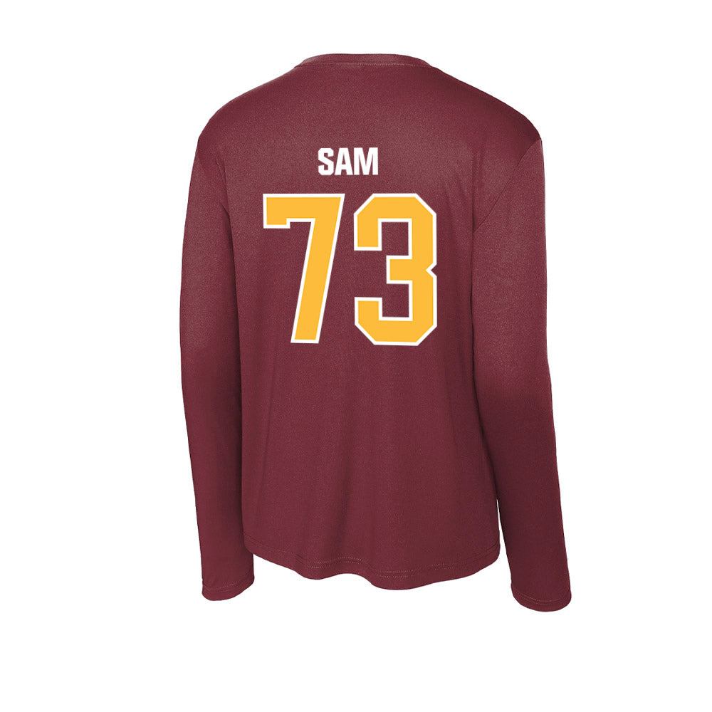 UMN Duluth - NCAA Football : Ethan Sam - Activewear Long Sleeve T-Shirt-1