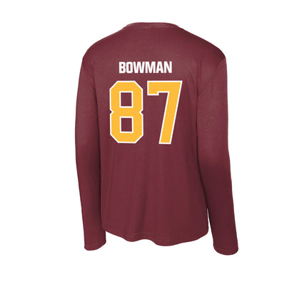UMN Duluth - NCAA Football : Trace Bowman - Activewear Long Sleeve T-Shirt-1