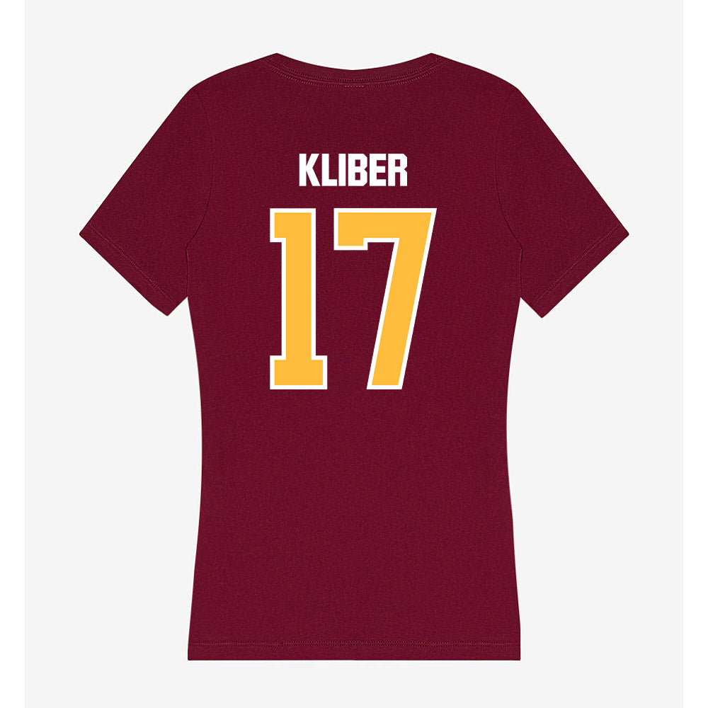 UMN Duluth - NCAA Baseball : Sam Kliber - Women's V-Neck T-Shirt-1