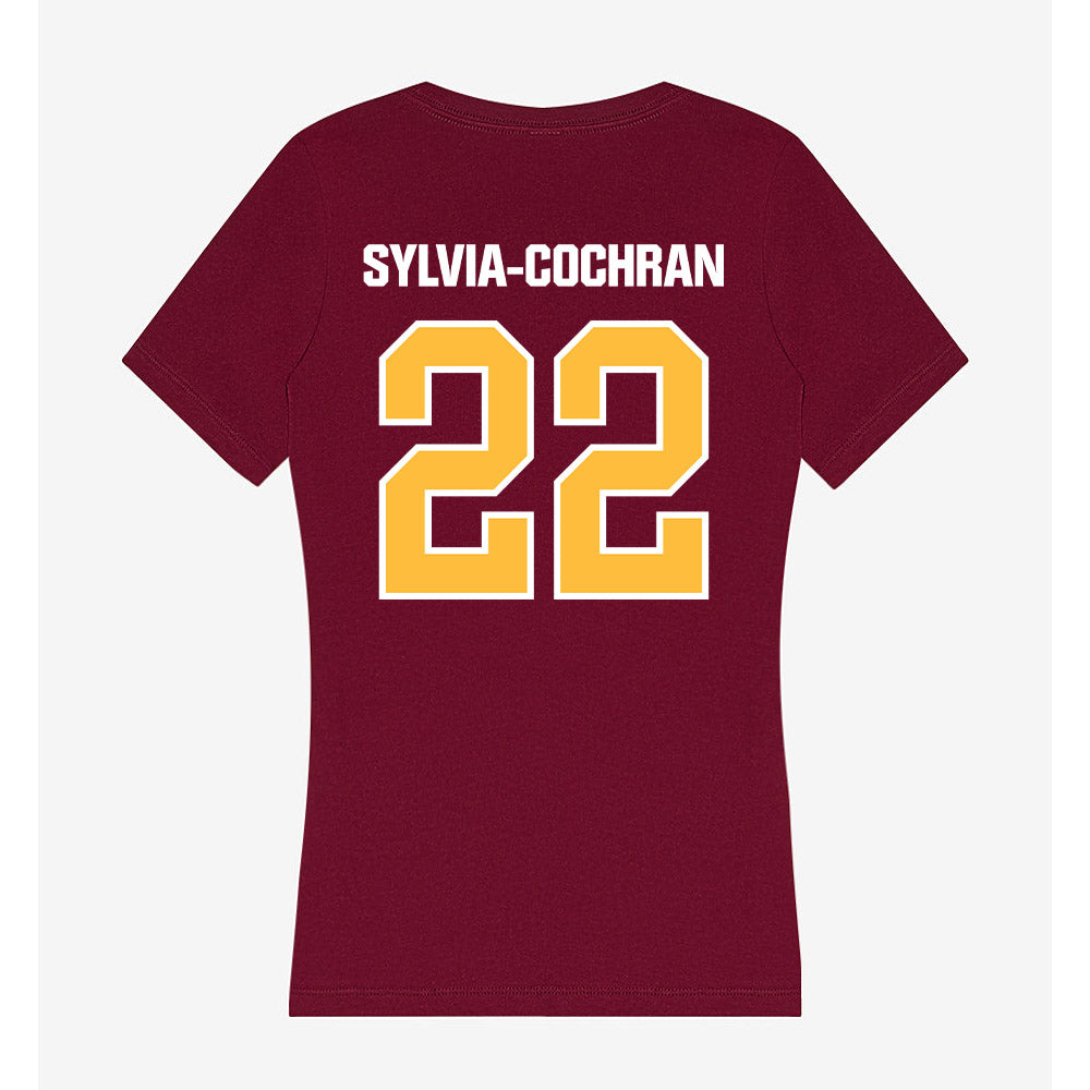 UMN Duluth - NCAA Softball : Emmie Sylvia-Cochran - Women's V-Neck T-Shirt-1