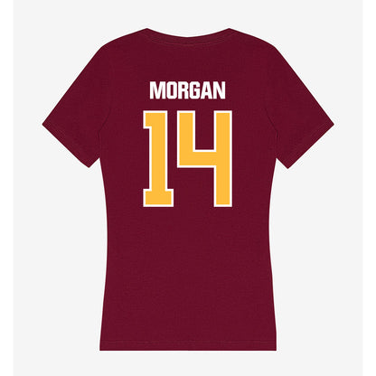 UMN Duluth - NCAA Men's Basketball : Jaden Morgan - Women's V-Neck T-Shirt-1