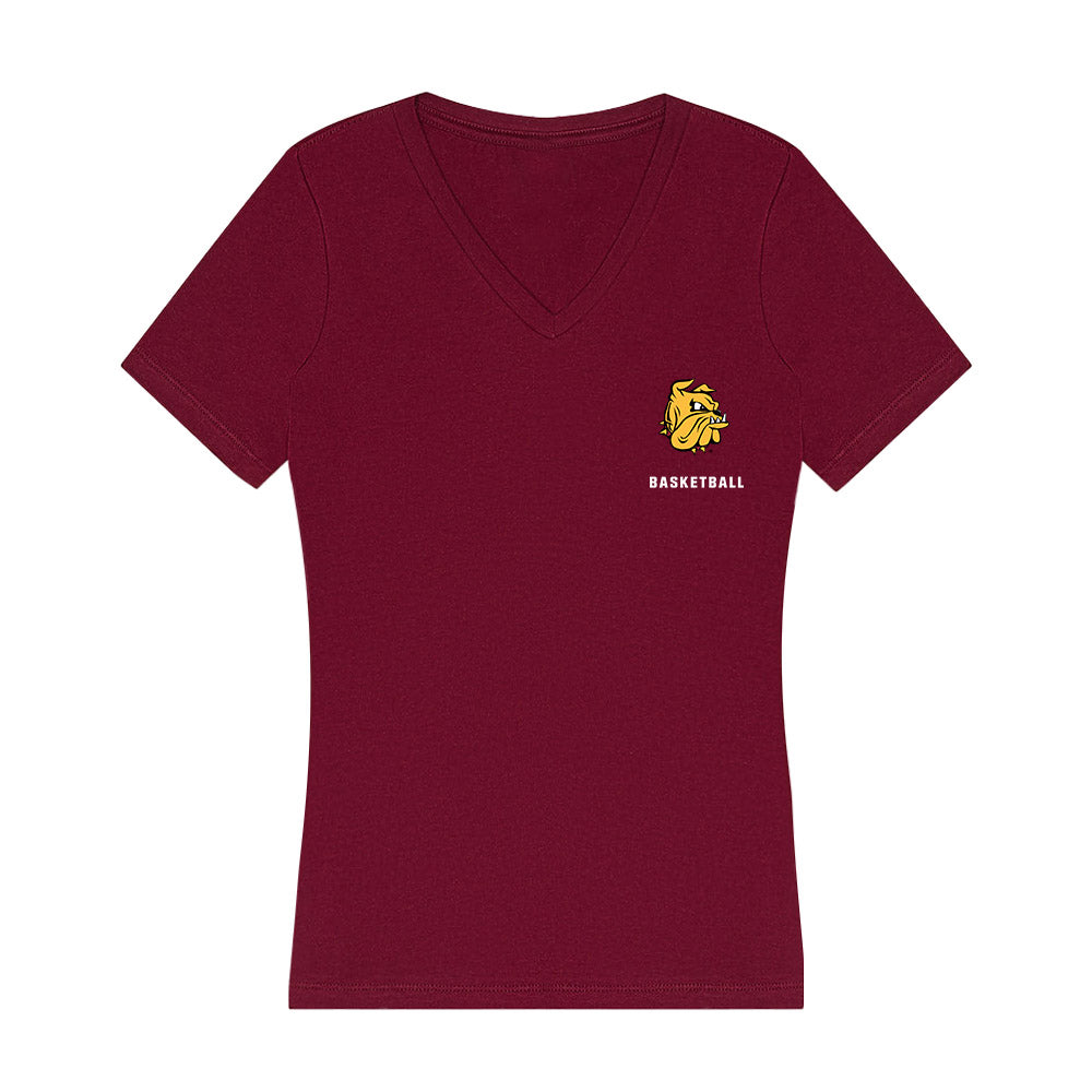 UMN Duluth - NCAA Men's Basketball : Nick Katona - Women's V-Neck T-Shirt-0