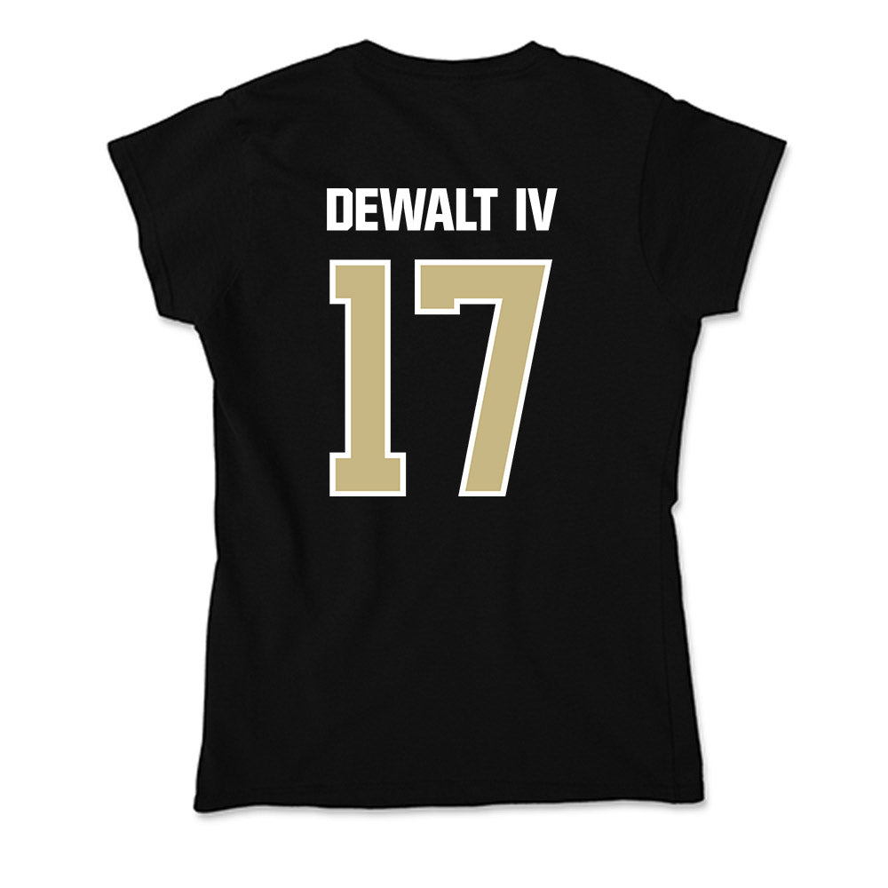 Akron - NCAA Football : Malcolm Dewalt IV - Soft Style Women’s T-Shirt-1