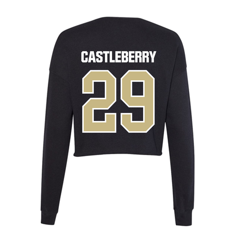 Akron - NCAA Football : Jordan Castleberry - Women's Cropped Crew Fleece-1