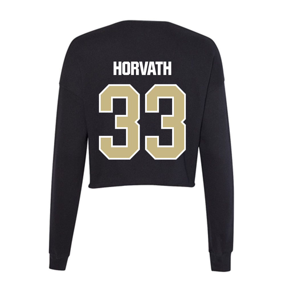 Akron - NCAA Baseball : Andrew Horvath - Women's Cropped Crew Fleece-1