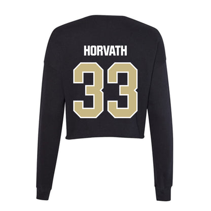 Akron - NCAA Baseball : Andrew Horvath - Women's Cropped Crew Fleece-1