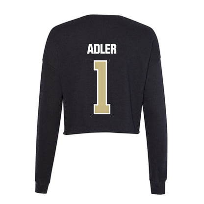 Akron - NCAA Football : Bennett Adler - Women's Cropped Crew Fleece-1