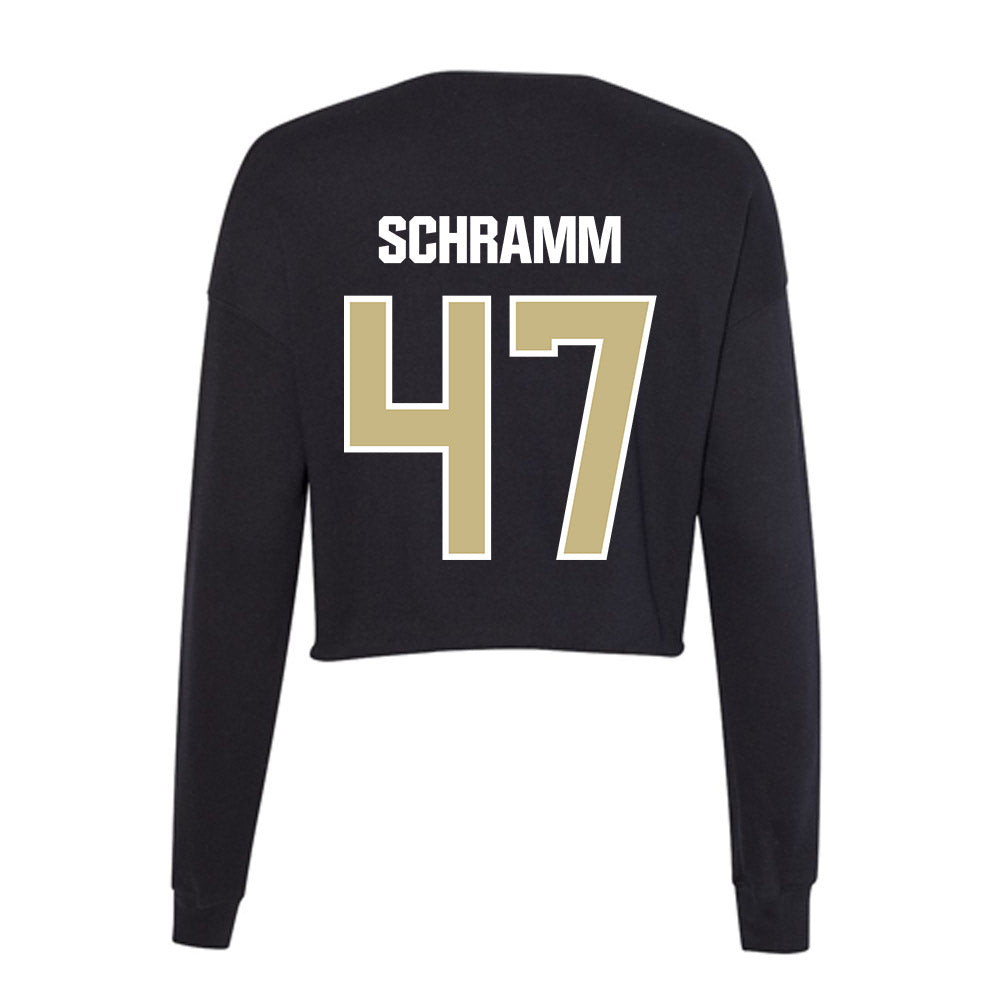 Akron - NCAA Football : Matt Schramm - Women's Cropped Crew Fleece-1