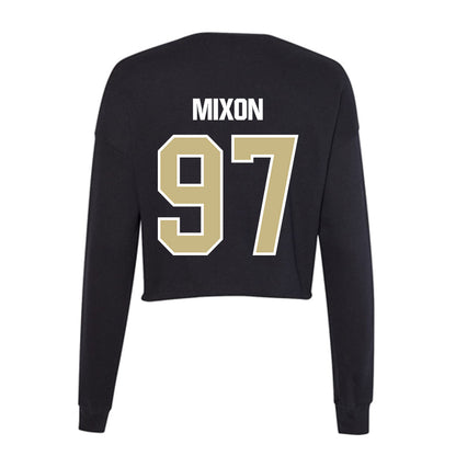 Akron - NCAA Football : Jon'Trell Mixon - Women's Cropped Crew Fleece-1