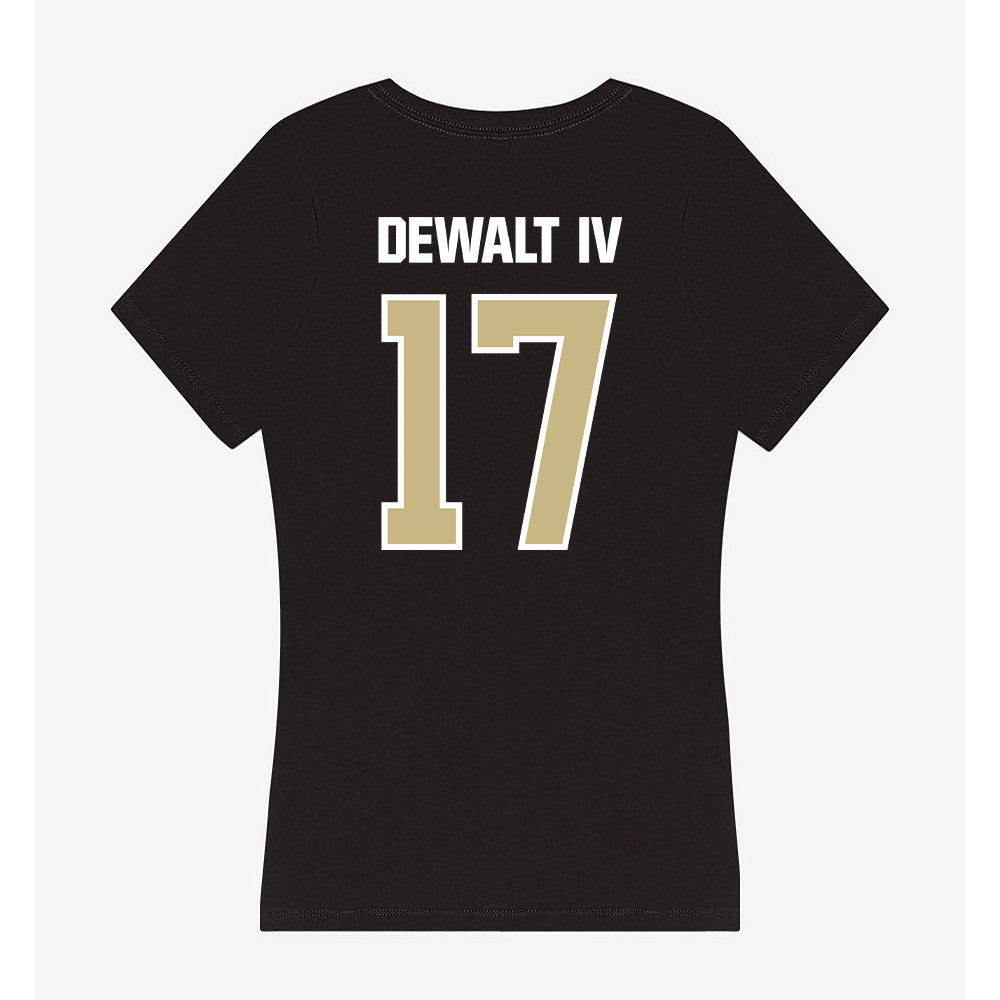 Akron - NCAA Football : Malcolm Dewalt IV - Women's V-Neck T-Shirt-1