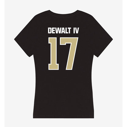 Akron - NCAA Football : Malcolm Dewalt IV - Women's V-Neck T-Shirt-1