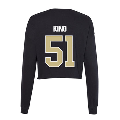 Akron - NCAA Football : Maasai King - Women's Cropped Crew Fleece-1