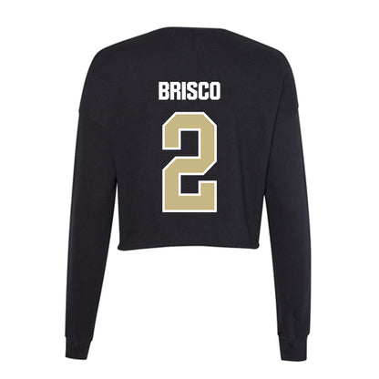 Akron - NCAA Men's Basketball : Rich Brisco - Women's Cropped Crew Fleece-1