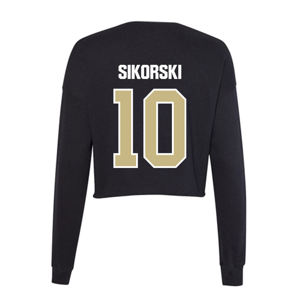 Akron - NCAA Women's Lacrosse : Kaitlyn Sikorski - Women's Cropped Crew Fleece-1