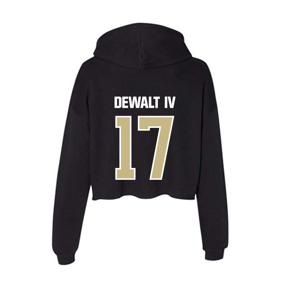 Akron - NCAA Football : Malcolm Dewalt IV - Women's Crop Fleece Hoodie-1