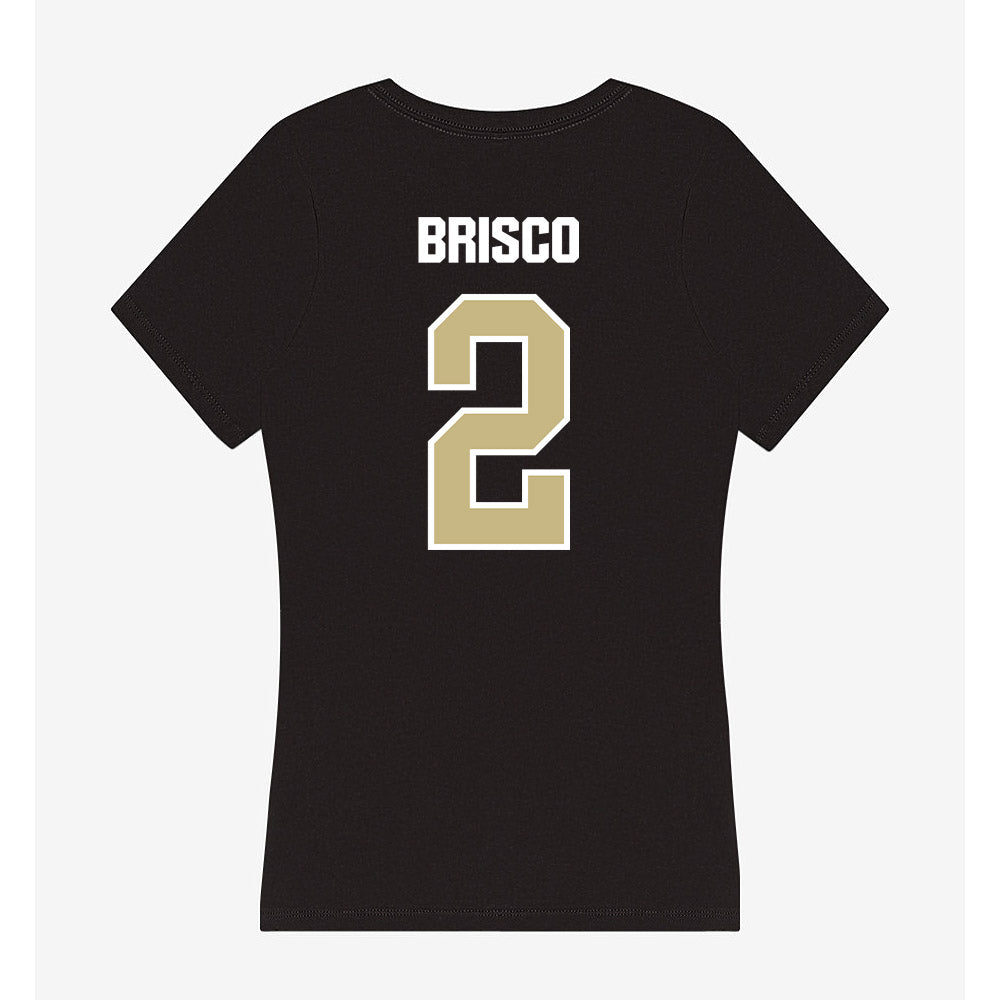 Akron - NCAA Men's Basketball : Rich Brisco - Women's V-Neck T-Shirt-1
