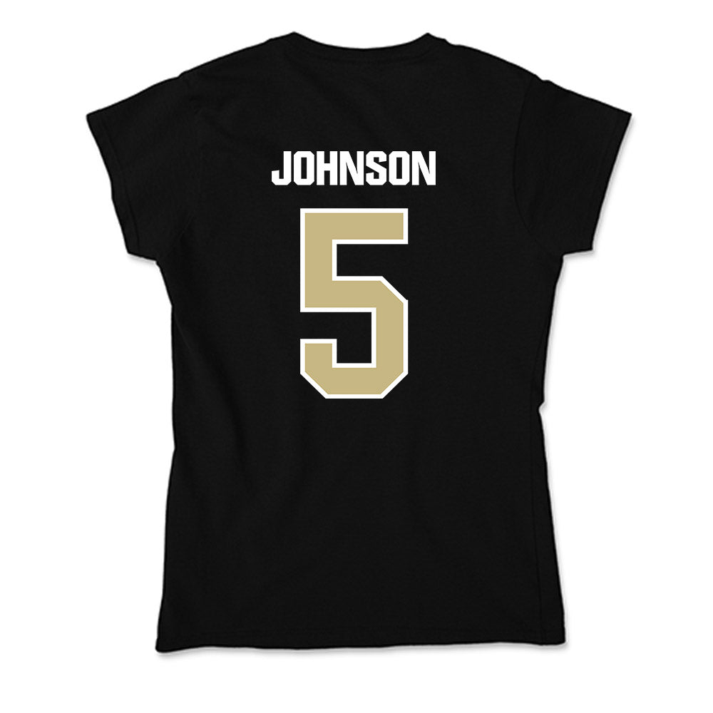 Akron - NCAA Men's Basketball : Tavari Johnson - Soft Style Women’s T-Shirt-1