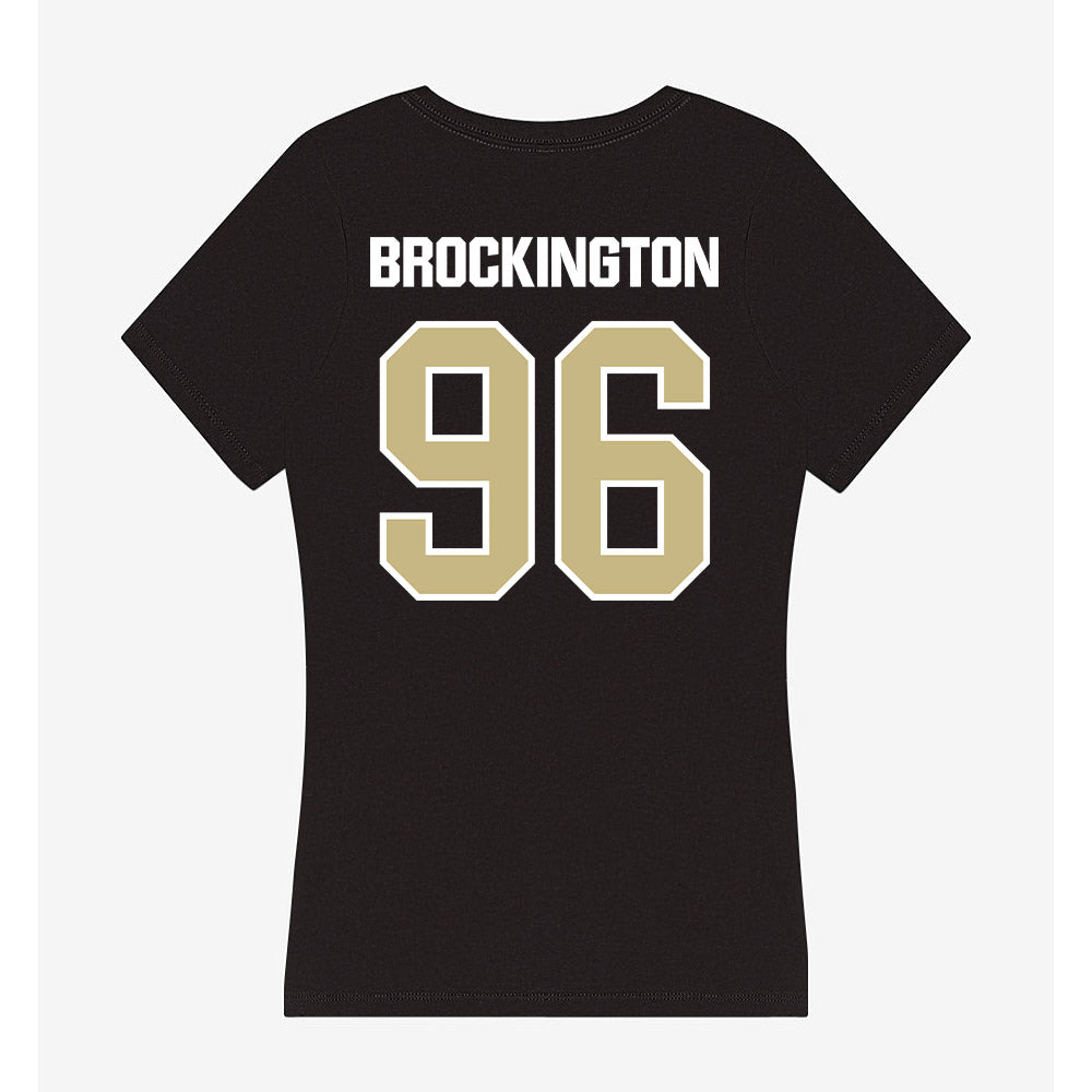 Akron - NCAA Football : Zy Brockington - Women's V-Neck T-Shirt-1