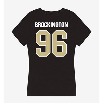 Akron - NCAA Football : Zy Brockington - Women's V-Neck T-Shirt-1