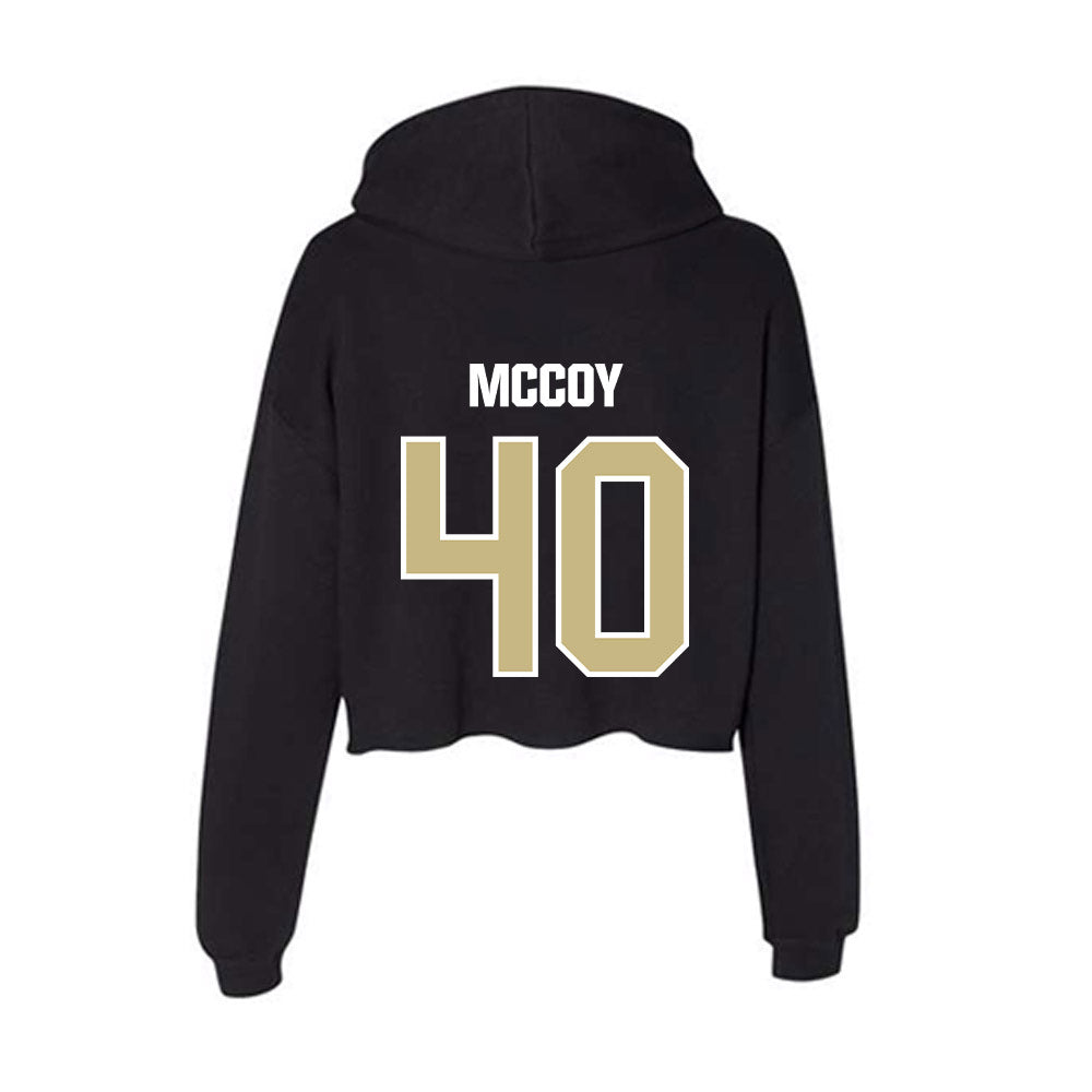 Akron - NCAA Football : Bryan McCoy - Women's Crop Fleece Hoodie-1
