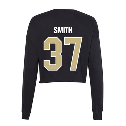 Akron - NCAA Football : Garrison Smith - Women's Cropped Crew Fleece-1