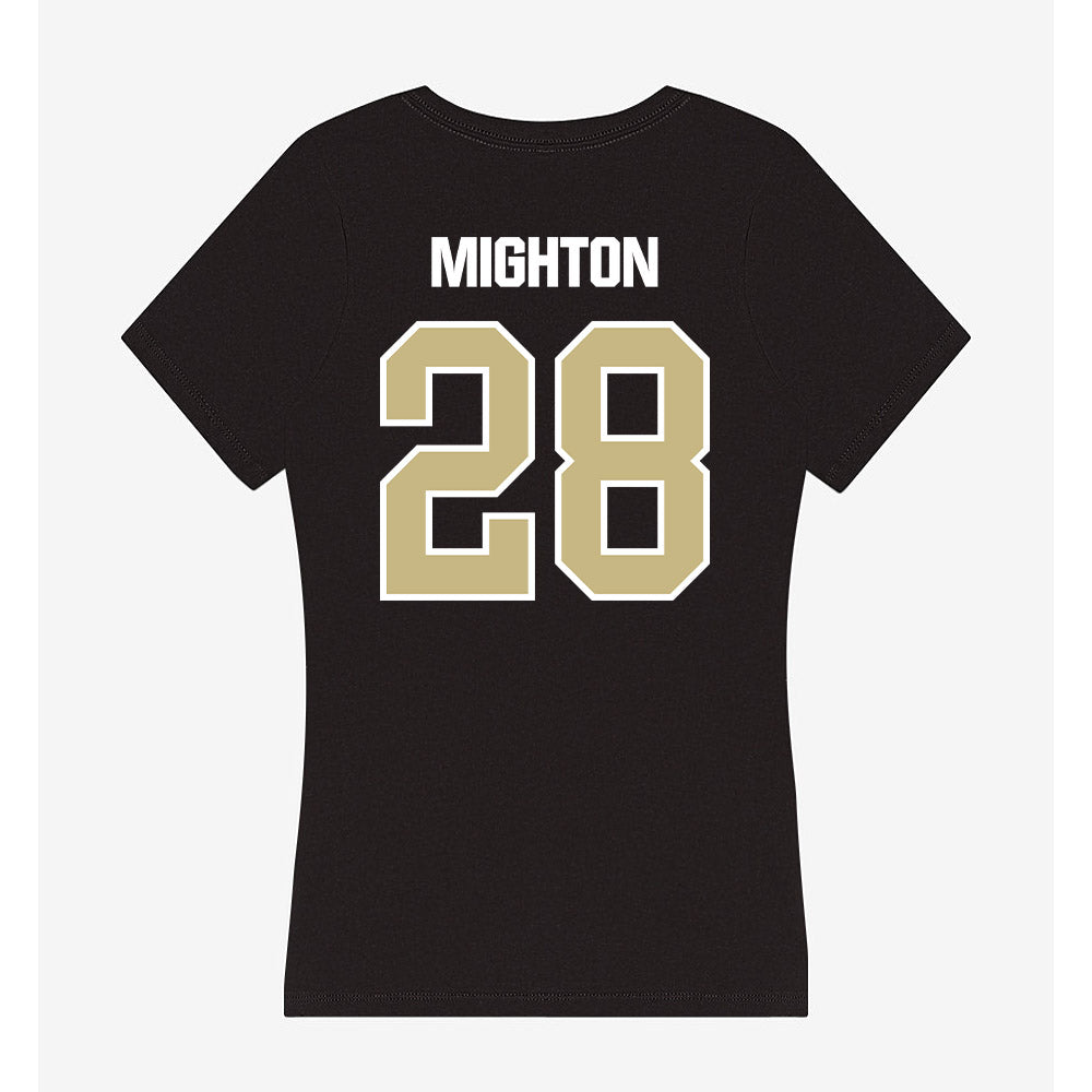 Akron - NCAA Baseball : L.A. Mighton - Women's V-Neck T-Shirt-1