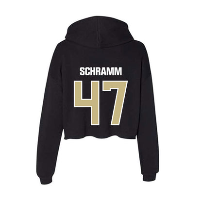 Akron - NCAA Football : Matt Schramm - Women's Crop Fleece Hoodie-1