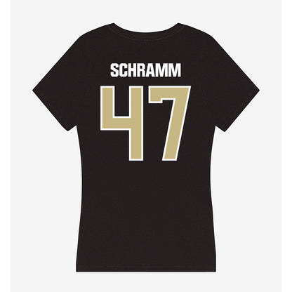 Akron - NCAA Football : Matt Schramm - Women's V-Neck T-Shirt-1