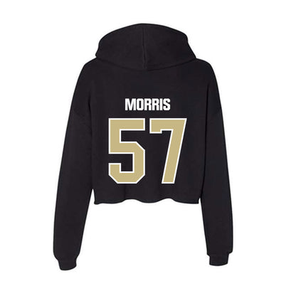 Akron - NCAA Football : Delvin Morris - Women's Crop Fleece Hoodie-1
